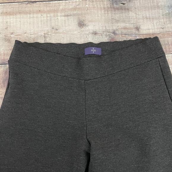 NYDJ Pants Women's 4 Charcoal Heather Pull On Slim Legs Ankle Pants Style 11393 - Picture 4 of 14